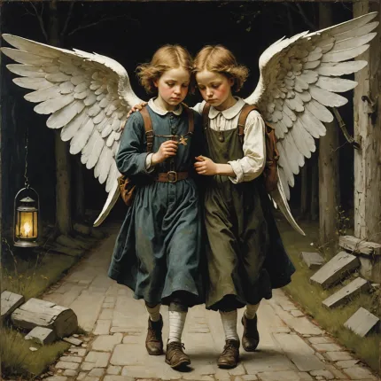 Картина «Раненый ангел» Хуго Симберга: История и символика